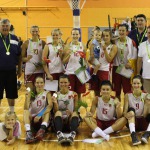 Kandavas novada sieviešu basketbola komanda- sudraba medaļu ieguvēja Latvijas IV vasaras olimpiādē Valmierā