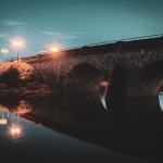 "Tilts pār Abavu"- vakara mierīgā Abava un tilts pār Abavu