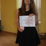 Laura Sprūde ieguva 1.vietu tehnikuma audzēkņu grupā