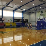 Kandavas novada Bērnu un jaunatnes Sporta halles grīda sagatavota jaunajam mācību gadam